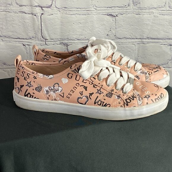 Guess Graffiti Logo Sneaker - Picture 2 of 8